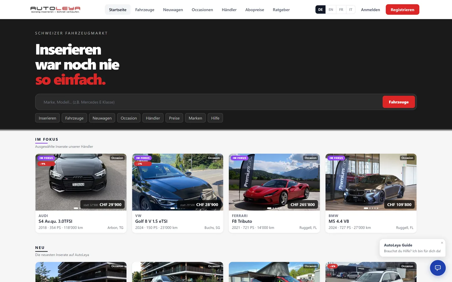 autoleya.ch on screen